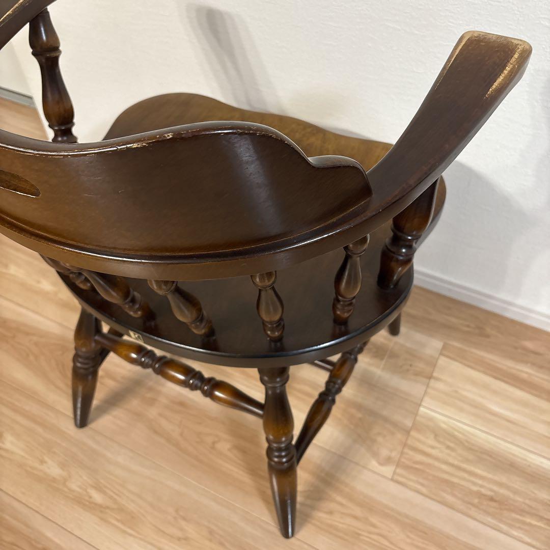 ✨送料無料✨ 飛騨産業 キツツキマーク キャプテンチェア アームチェア 椅子 ②