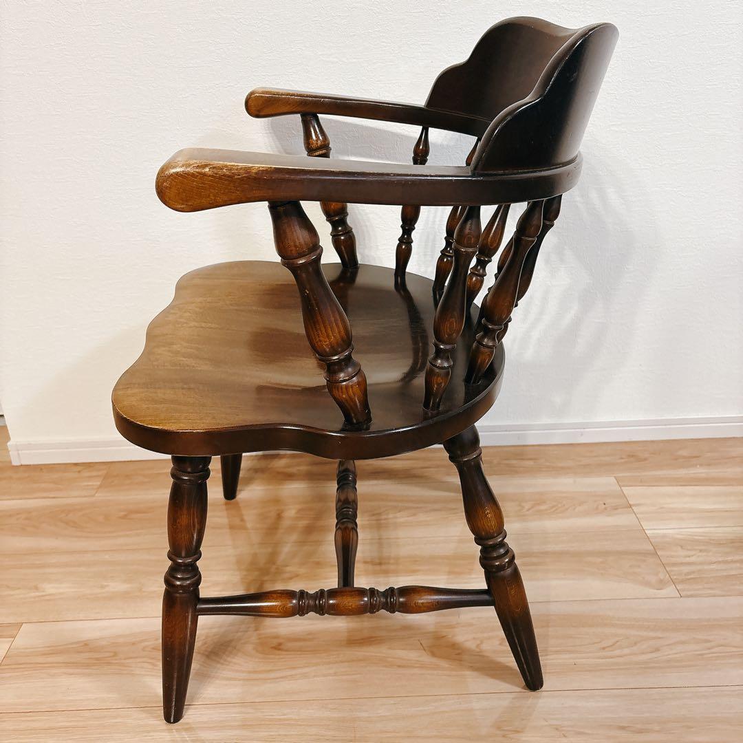 ✨送料無料✨ 飛騨産業 キツツキマーク キャプテンチェア アームチェア 椅子 ②