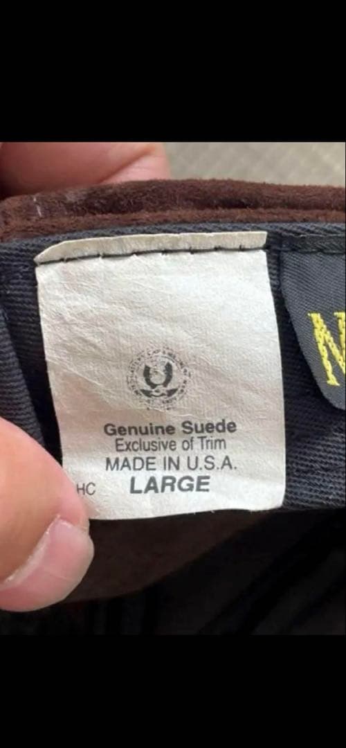 USA製ニューヨークハットSuede Spitfire革スウェード茶キャスケット