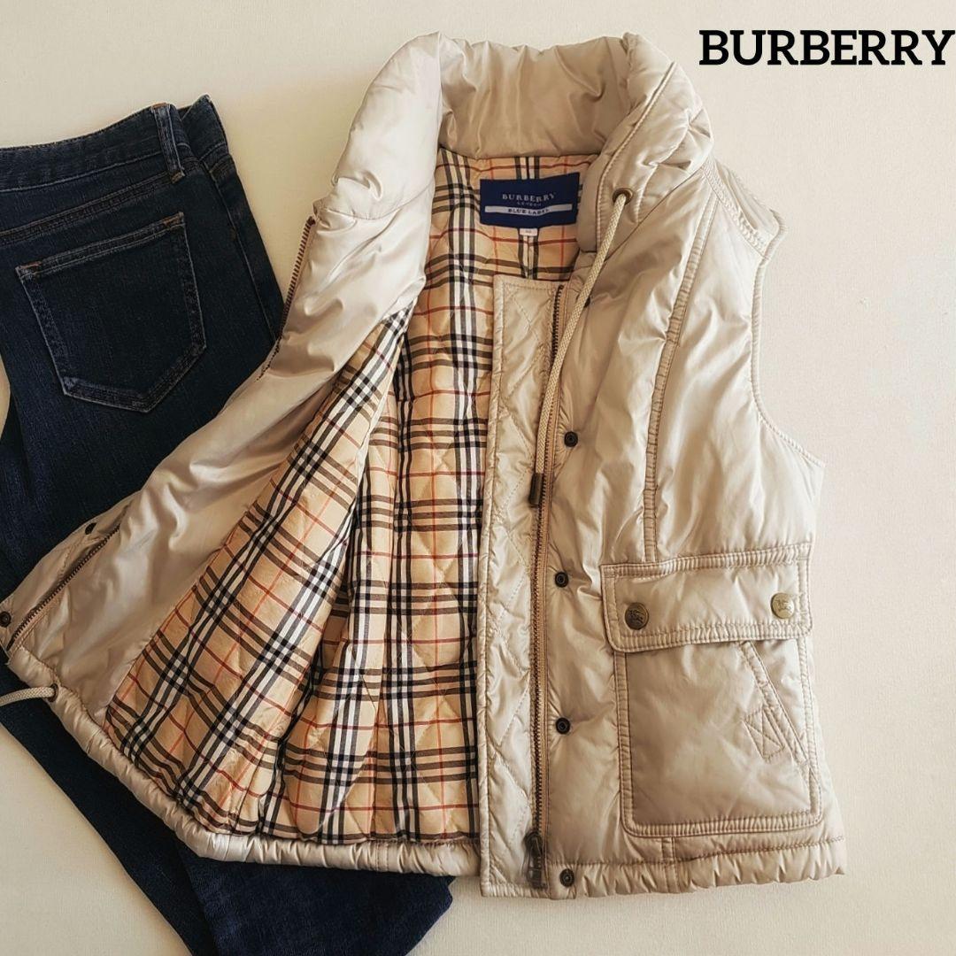 BURBERRY バーバリー ブルーレーベル 裏地ノバチェック 中綿 ベスト