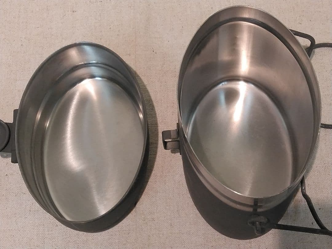 デッドストック スウェーデン軍 ステンレス製飯盒セット B