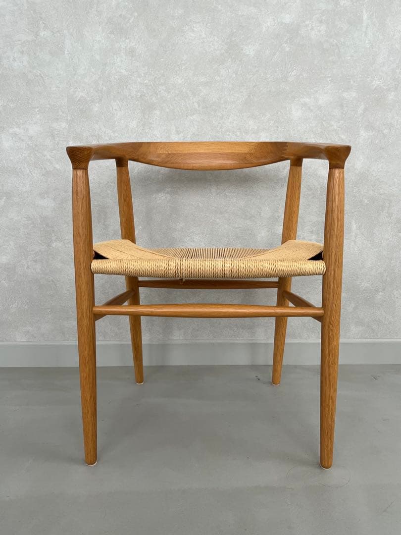 無印良品　ペーパーコード　アームチェア　オーク無垢材　東京都引取　発送もOK