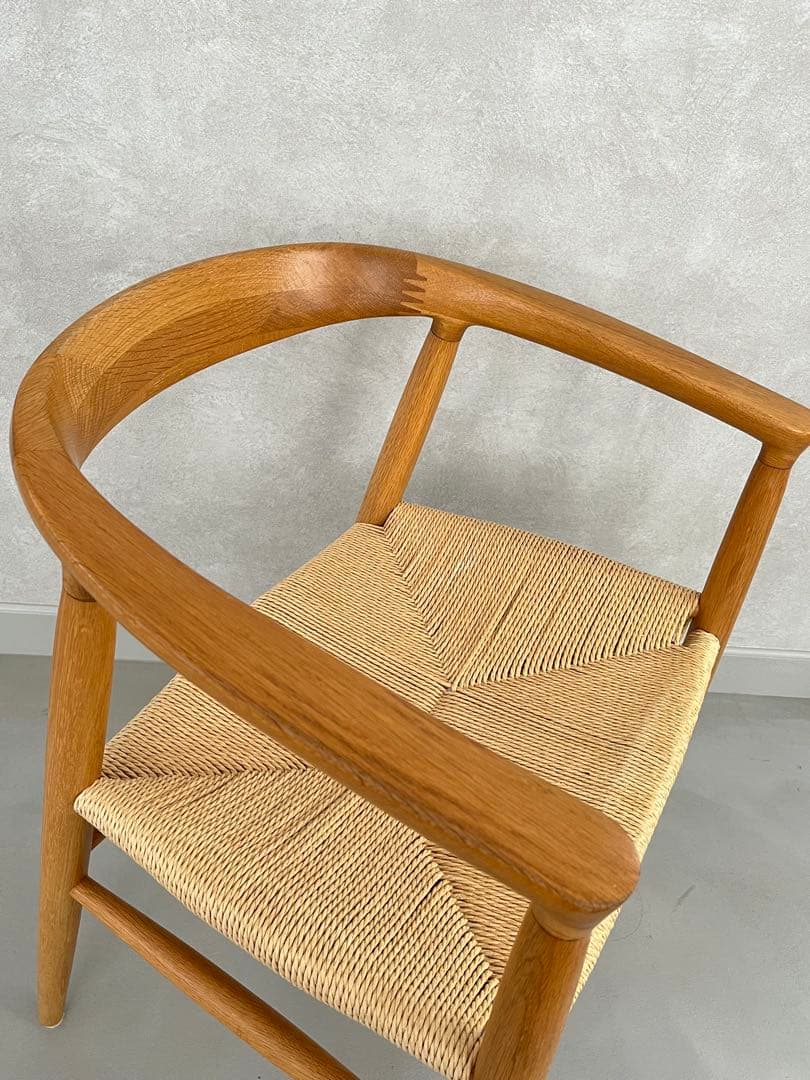 無印良品　ペーパーコード　アームチェア　オーク無垢材　東京都引取　発送もOK