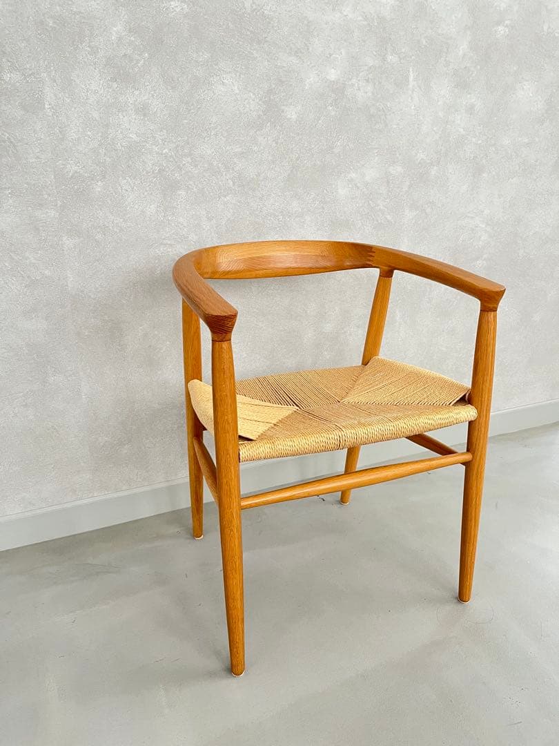 無印良品　ペーパーコード　アームチェア　オーク無垢材　東京都引取　発送もOK