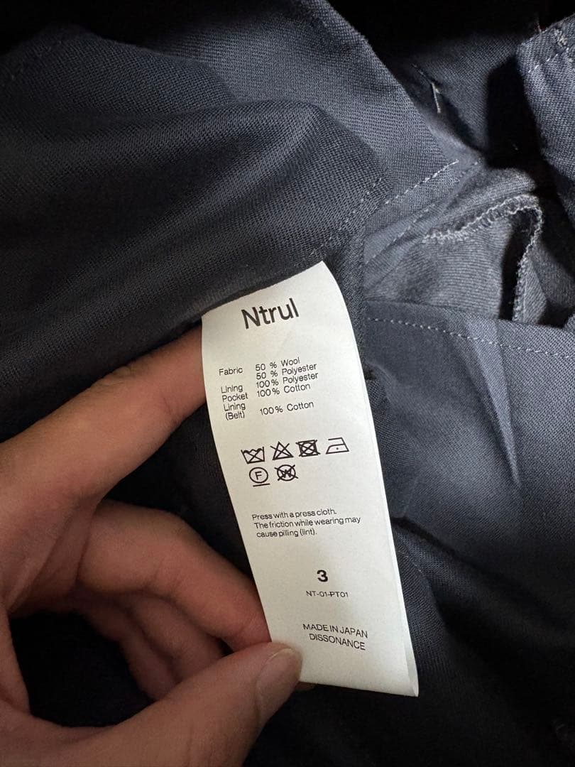 j*j様 NTRUL BASIC TROUSERS GRAY 3 Our leg