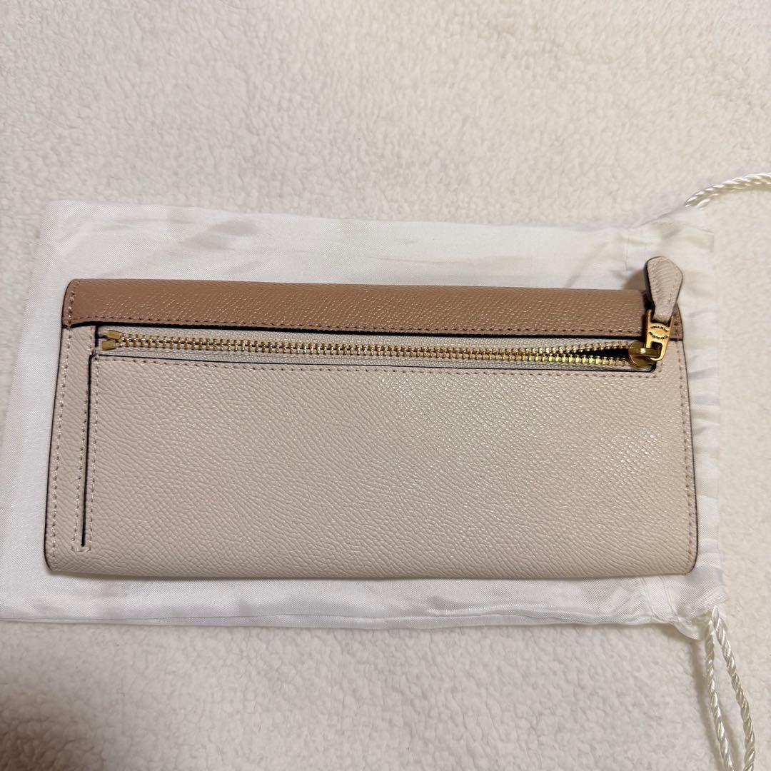 coach ベージュ ホワイト 長財布