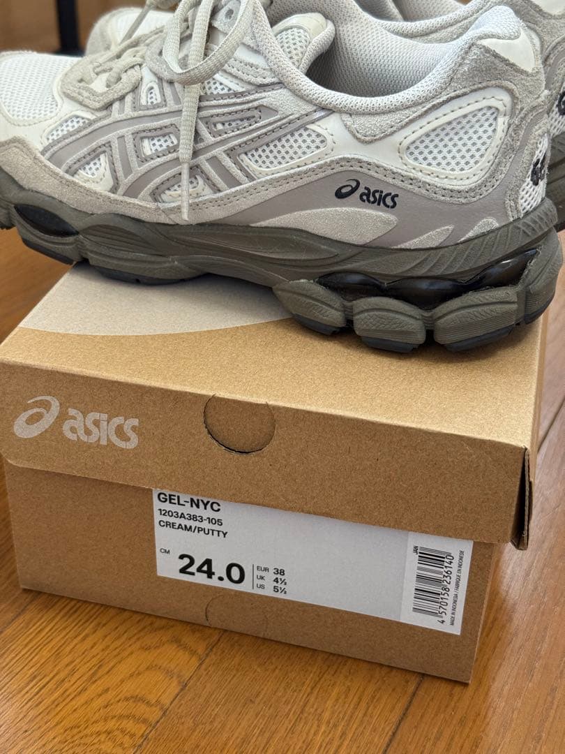 【24cm】Asics Gel-NYC \"Cream/Putty\"