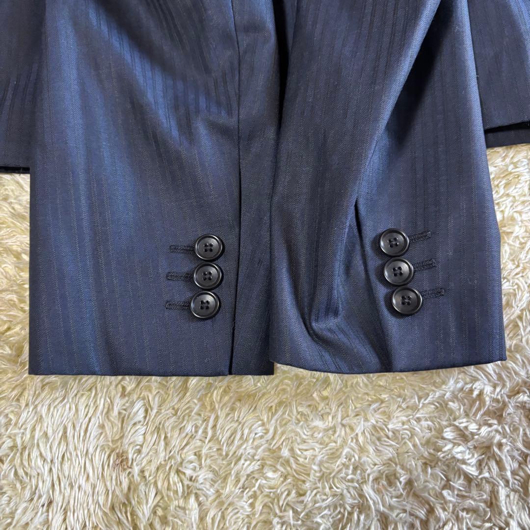 美品　タカキュー　メイルアンドコー　スリーピース　スーツ　セットアップネイビー