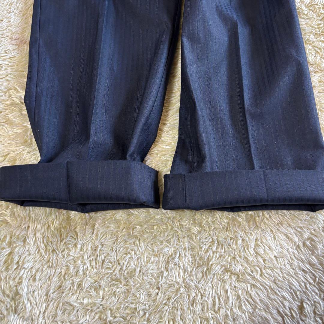 美品　タカキュー　メイルアンドコー　スリーピース　スーツ　セットアップネイビー