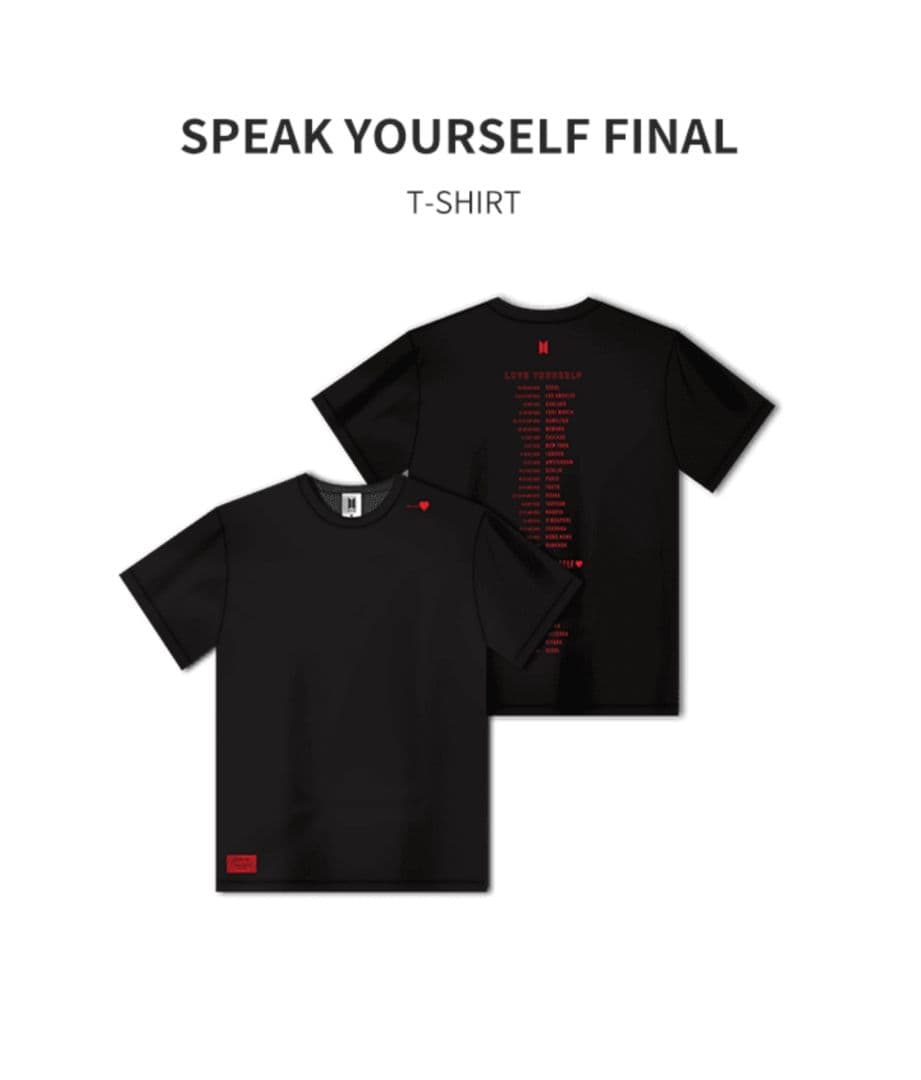 BTS 防弾少年団 LYS SYS THE FINAL T-SHIRT Lサイズ