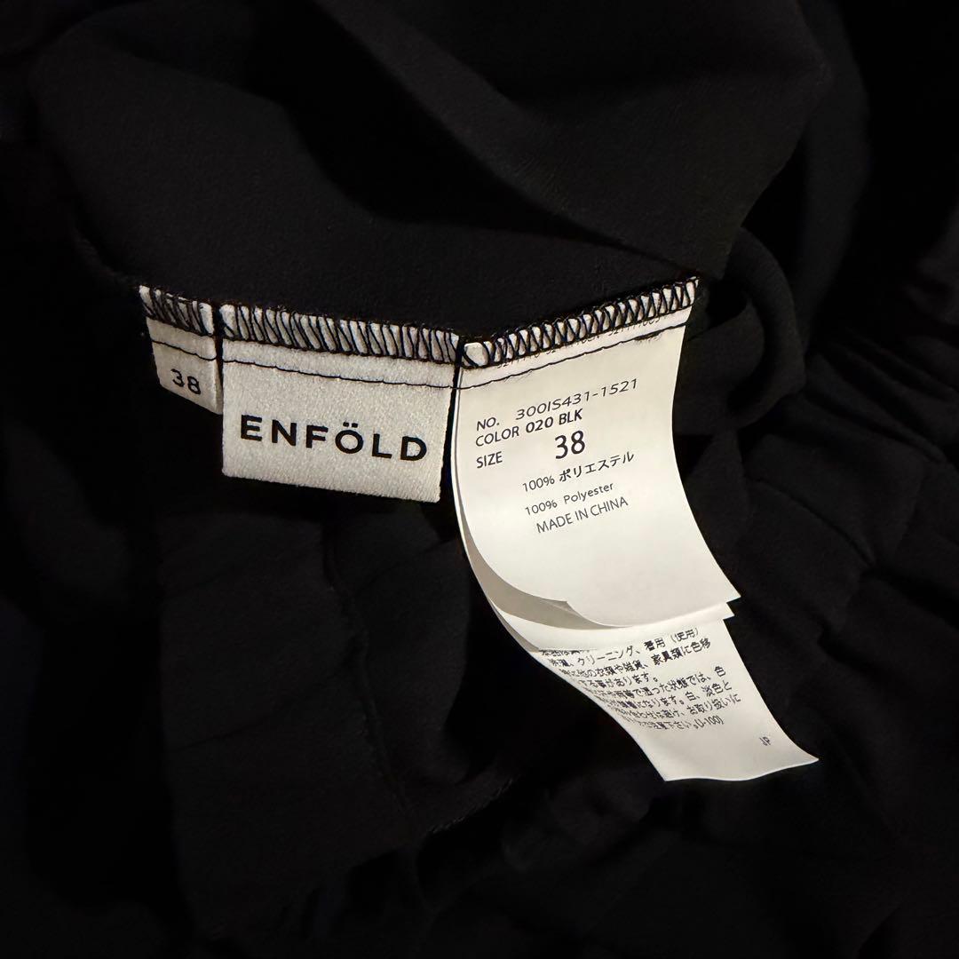ENFOLD PLEATS TROUSERS ブラック 38