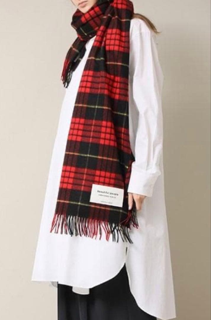 期間限定値下げ ジョンストンズ カシミヤ ストール ビューティフルピープル 別注