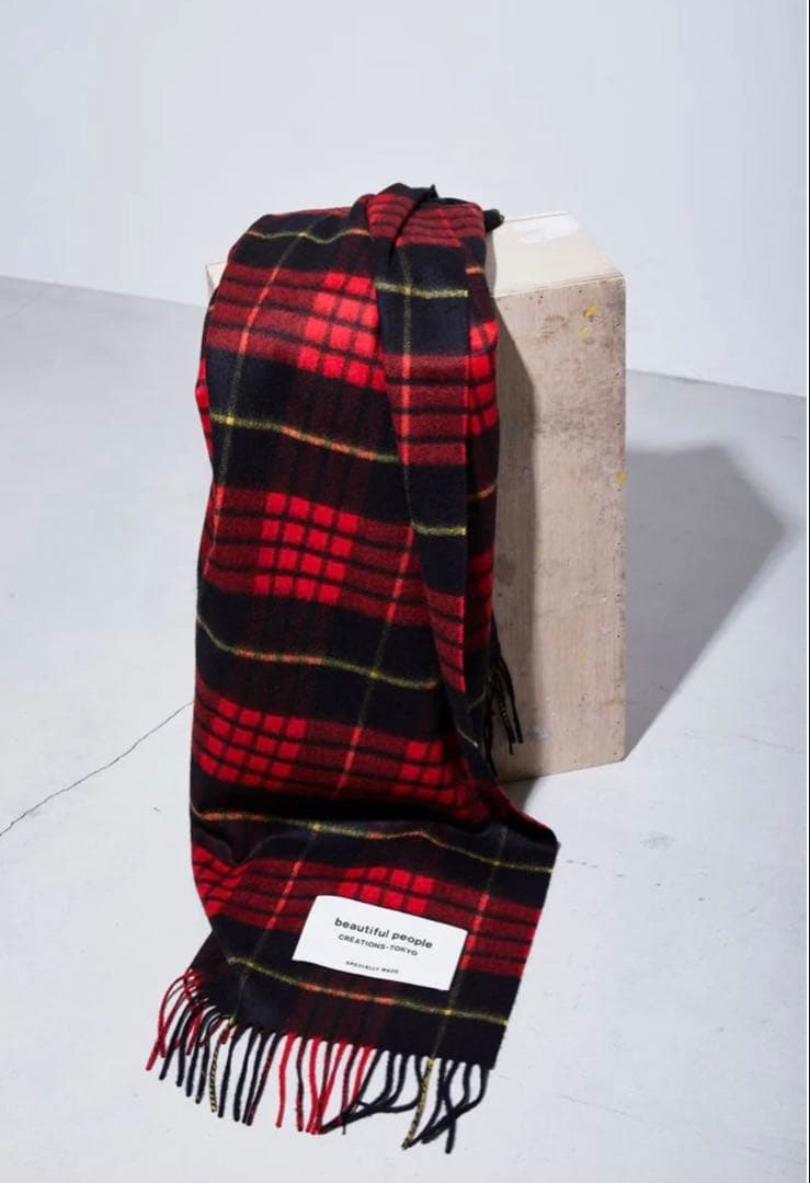 期間限定値下げ ジョンストンズ カシミヤ ストール ビューティフルピープル 別注