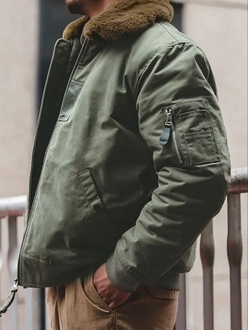 B-15 コットンフライトジャケット中綿入