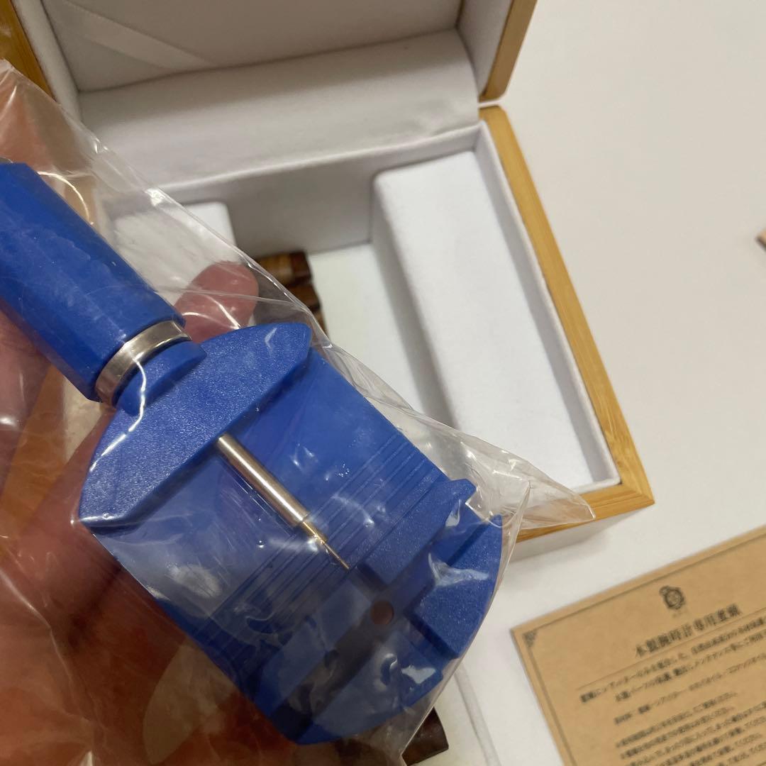 NOZ ダブルムーブメントモデル/レッドジャスパーサンダルウッド天然木バンド