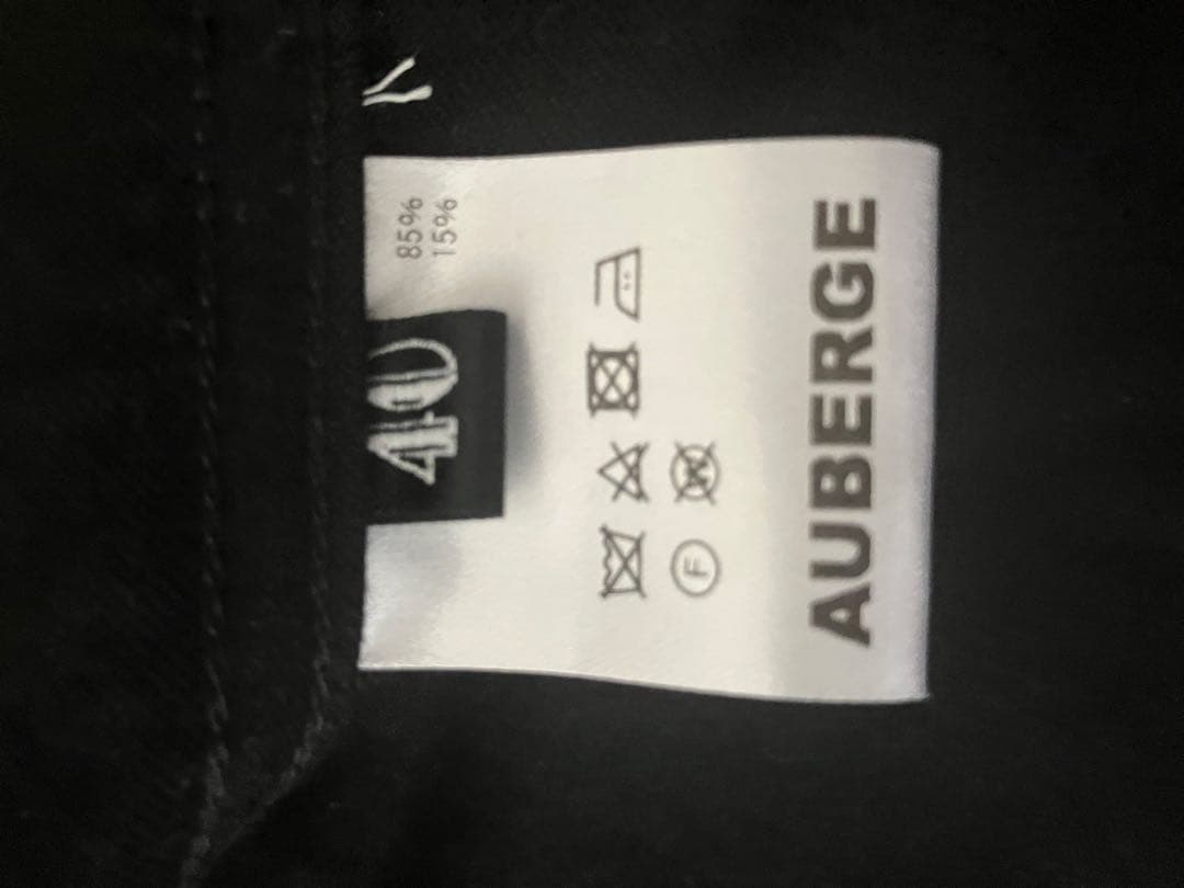 ■AUBERGE BEAMS別注 ウールコットン チャイナジャケット ブラック