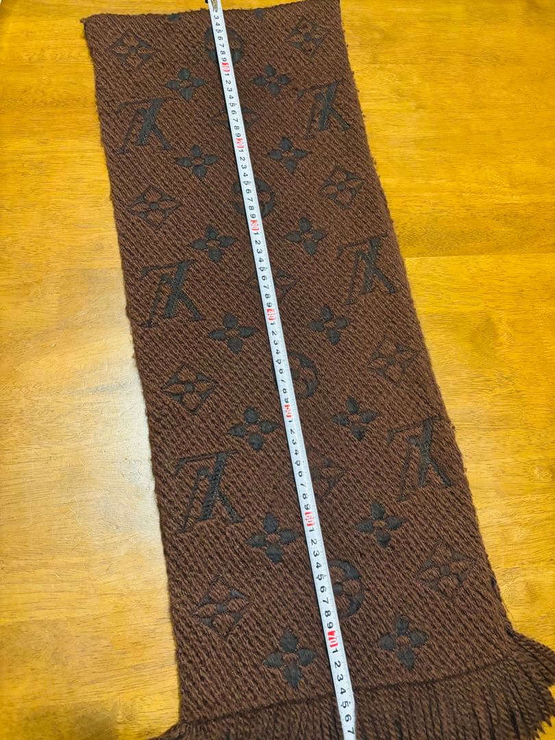 LOUIS VUITTON ブラウン マフラー