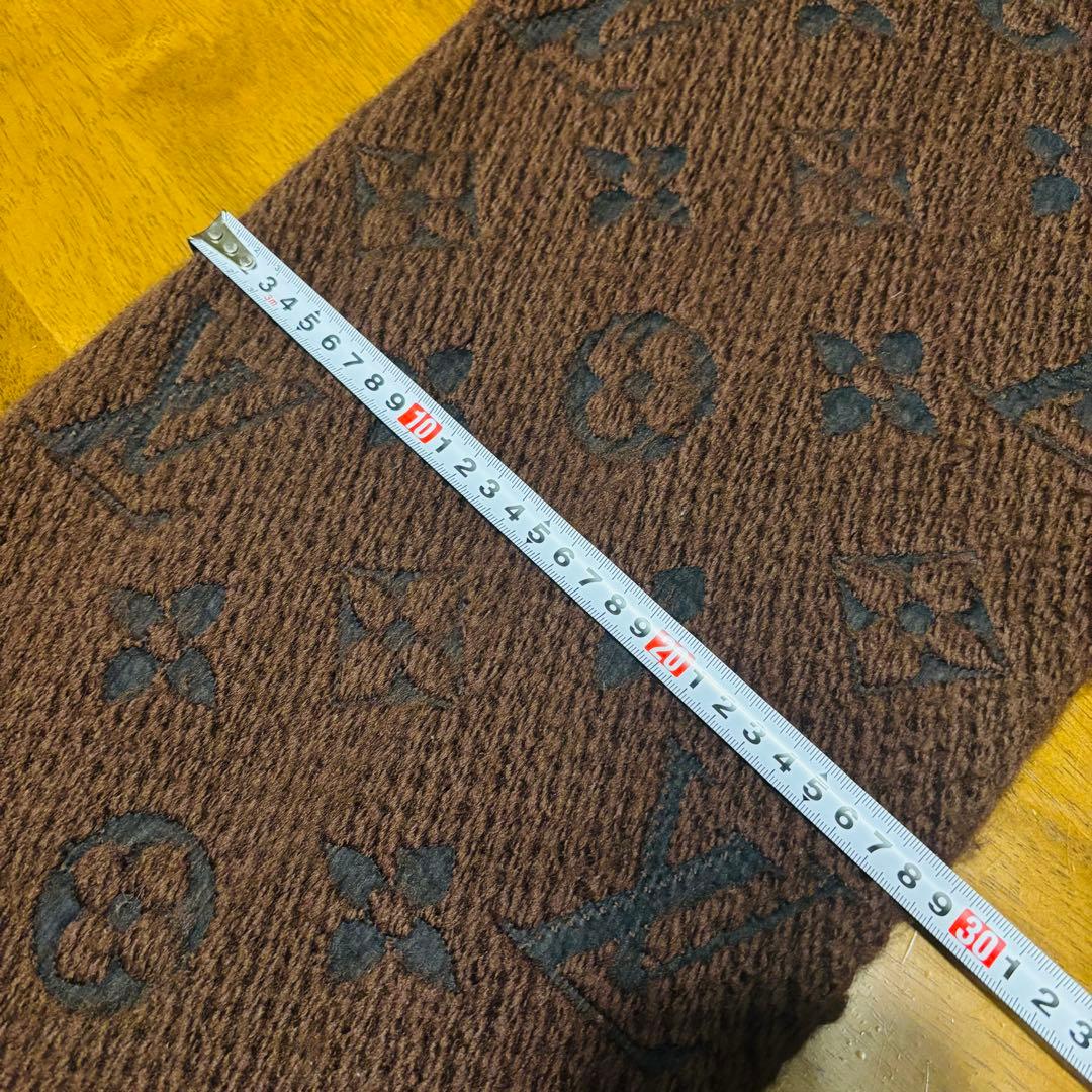 LOUIS VUITTON ブラウン マフラー