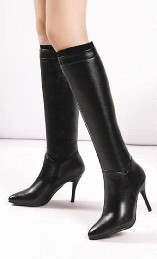 ♥️ロングブーツ　新品　シンプルデザイン　２６.５センチ　匿名発送　メルカリ便