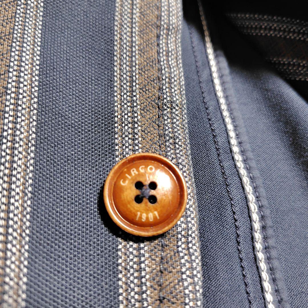 CIRCOLO1901 チルコロ ジャージージャケット グレー ストライプ 46