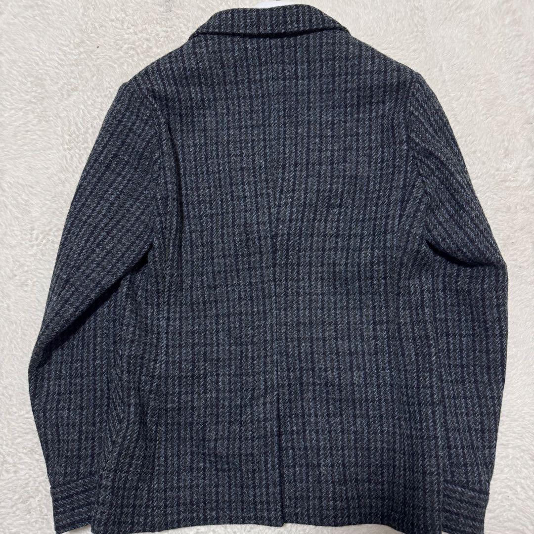 極美品！ユナイテッドアローズ×ハリスツイード ウール くるみボタン パイピング