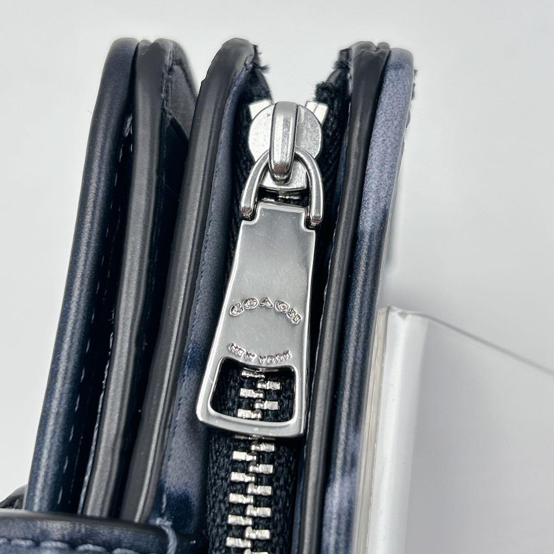 ✨未使用級✨COACH タビーミディアム ウォレット ミッドナイトネイビー