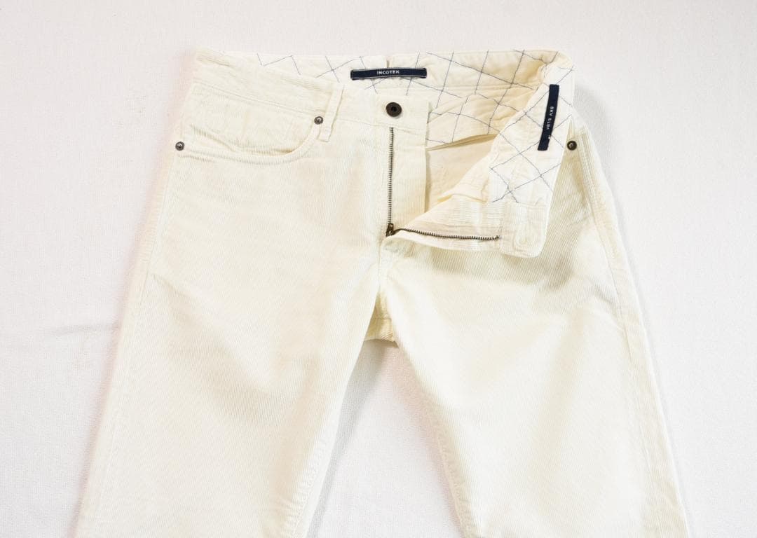 INCOTEX（インコテックス）セルビッチ刺繍が入ったコーデュロイパンツ31