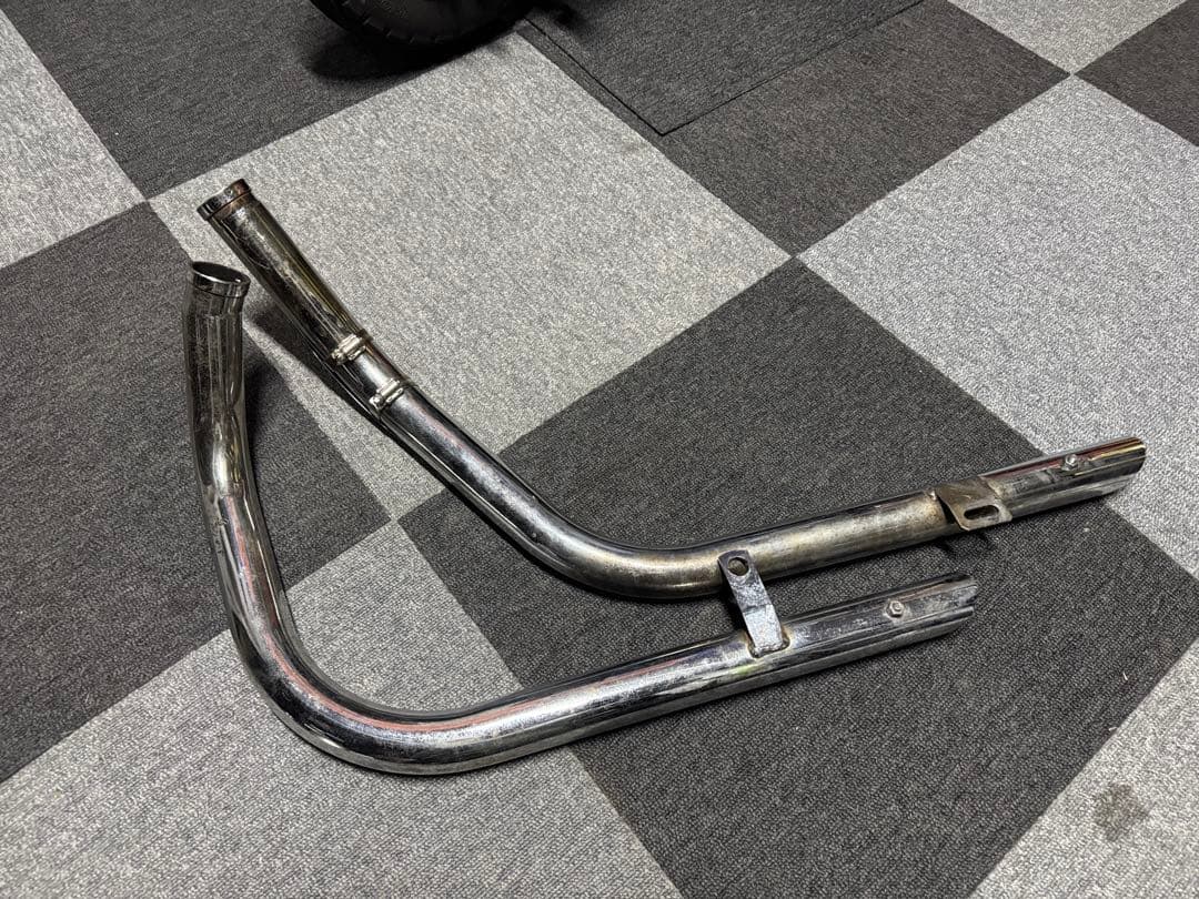 XLH883 2in2 ドラッグパイプマフラー　バッフル付き