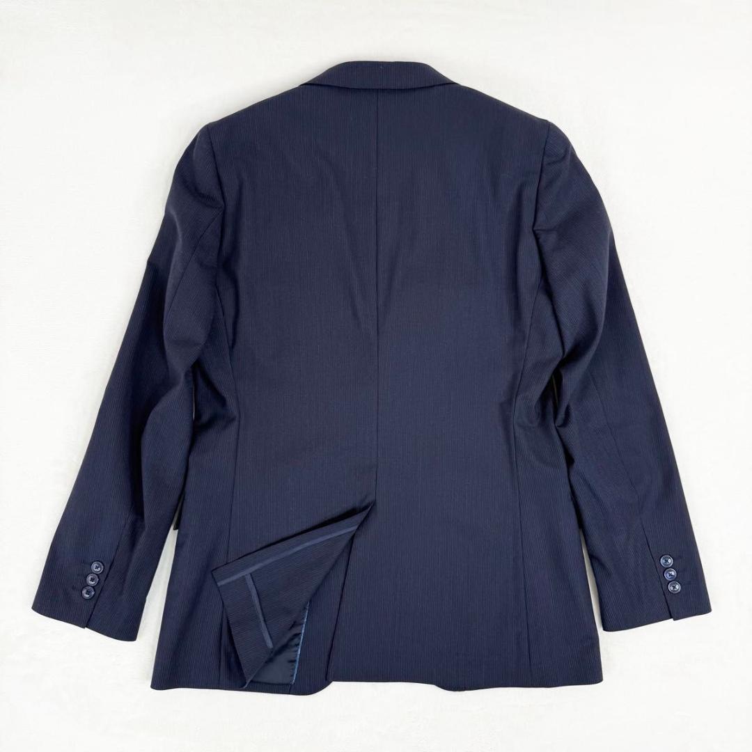 【極美品】レミュー メンズ セットアップ スリーピース スーツ ネイビー Y6