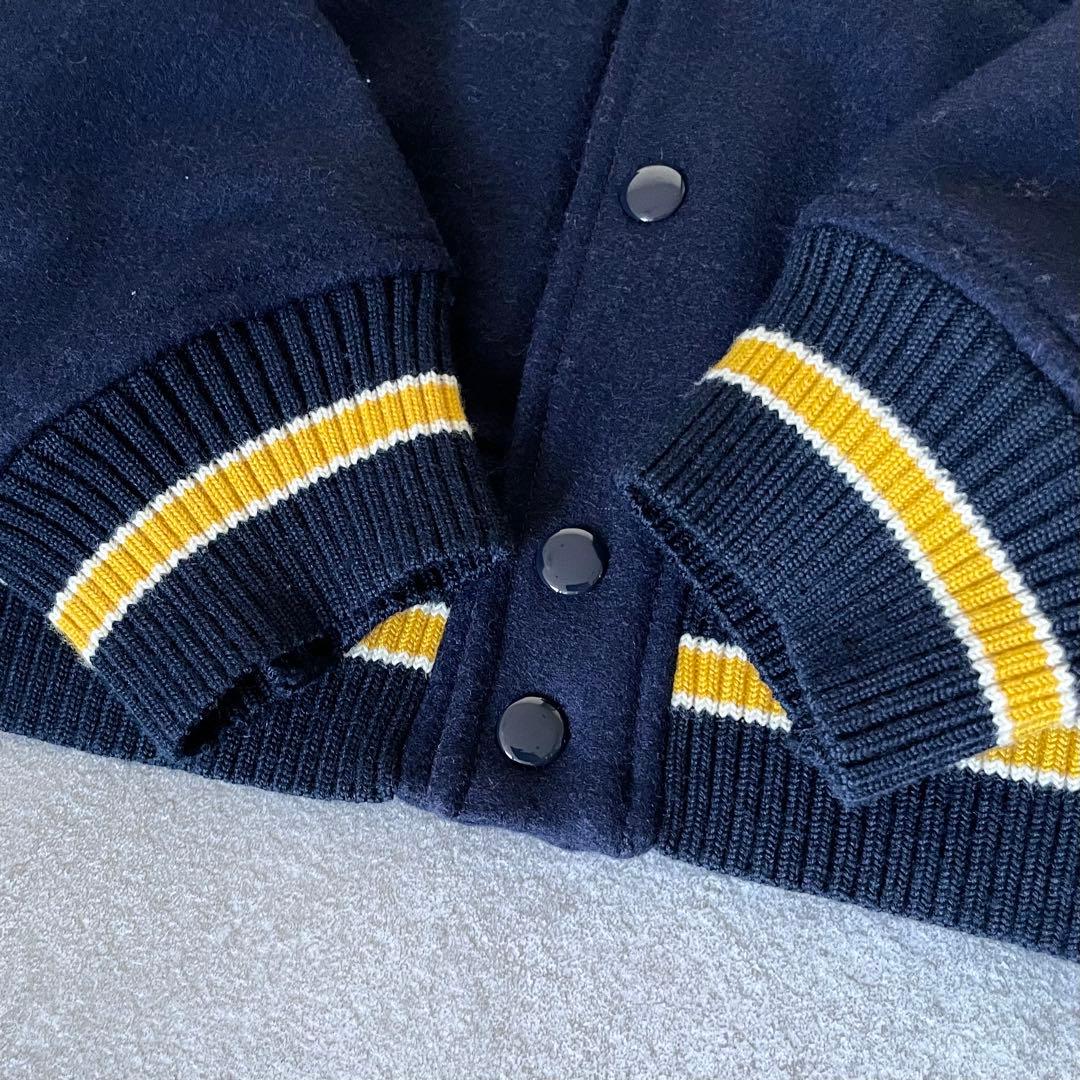 美品★ポロ　ラルフローレン　スタジャン　ワッペン　レディース　ネイビー　S