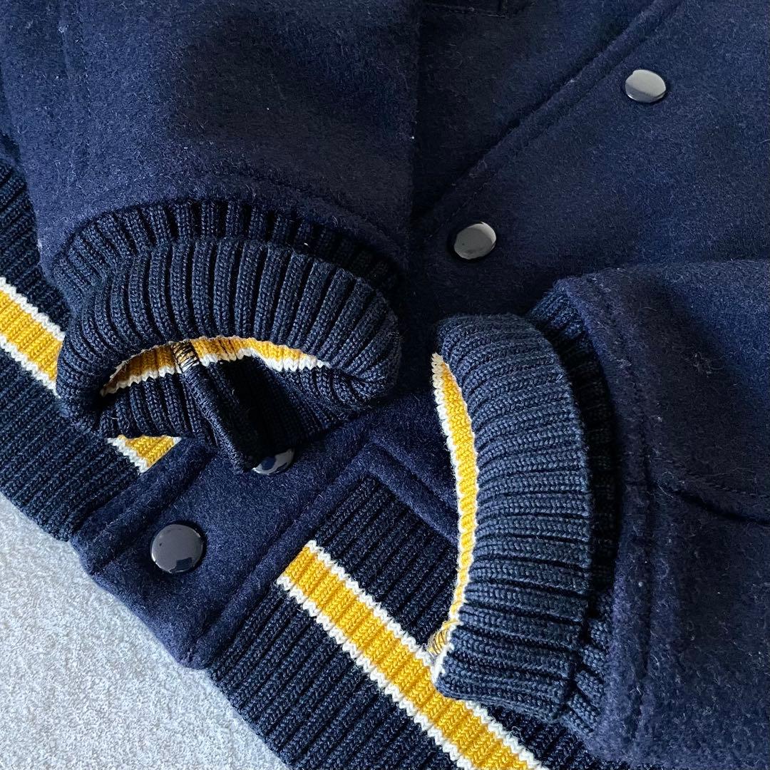 美品★ポロ　ラルフローレン　スタジャン　ワッペン　レディース　ネイビー　S