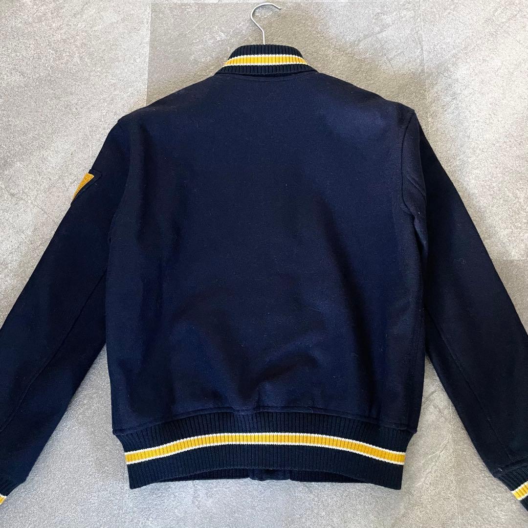 美品★ポロ　ラルフローレン　スタジャン　ワッペン　レディース　ネイビー　S