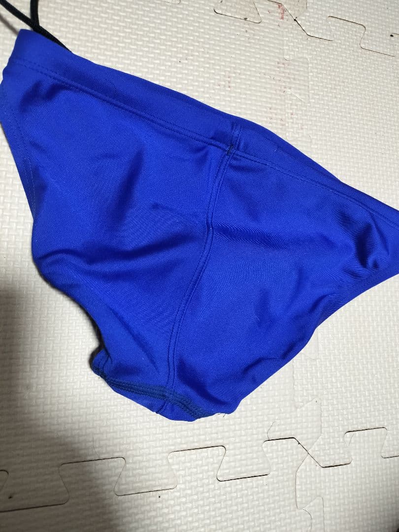 【レア】アシックス 競泳水着 Mサイズ 青　ハイドロCD 競パン　Vパン