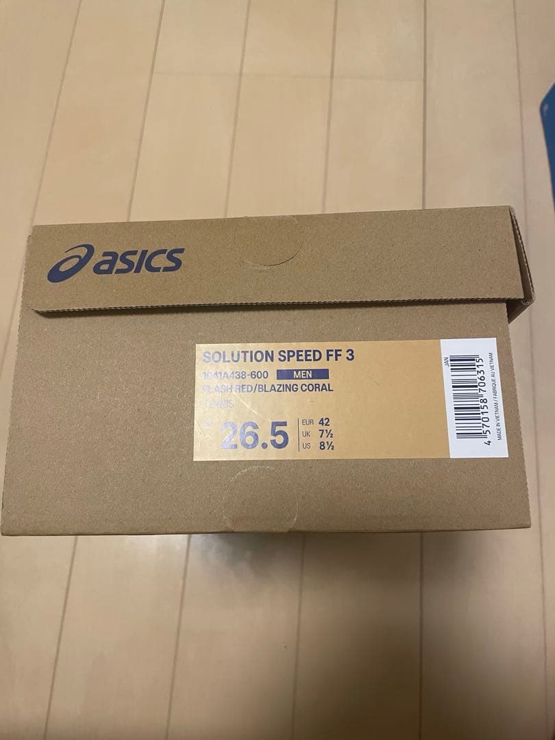 ほぼ新品asics solution speed ff オールコート26.5cm