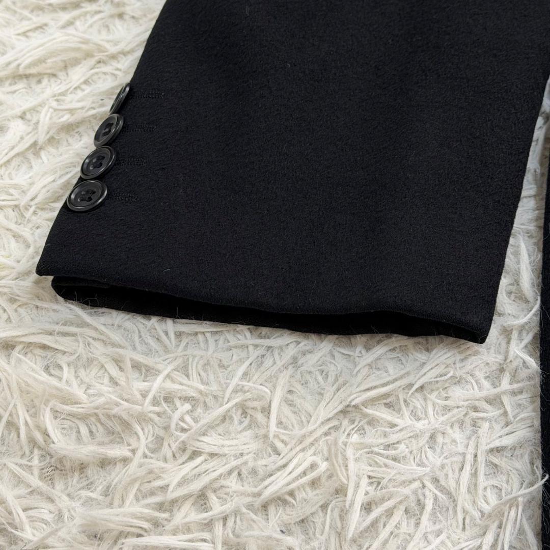 17227✨ジバンシー カシミヤ100% テーラードジャケット 175cm 黒