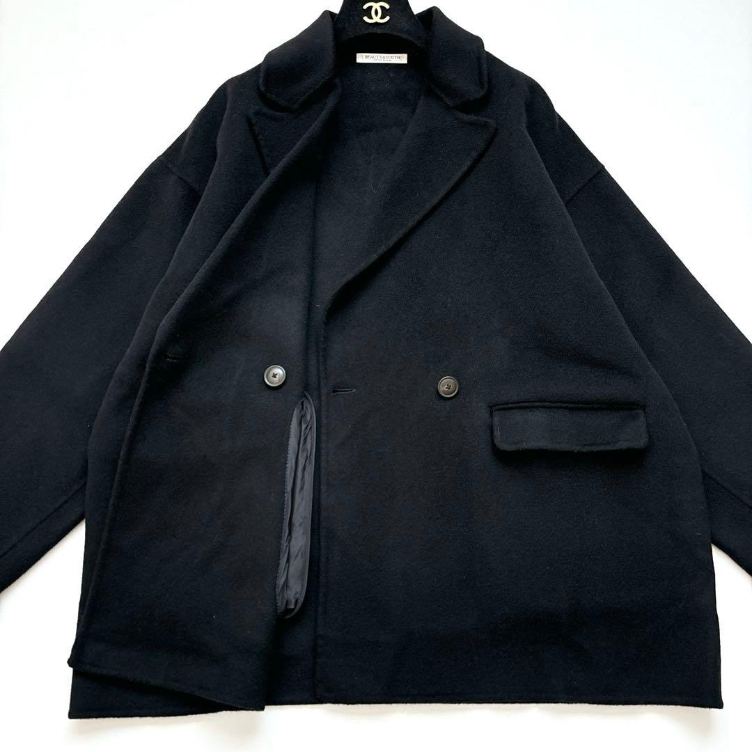 ビューティ＆ユース 2024AW リバーテーラー ミドルコート ブラック S