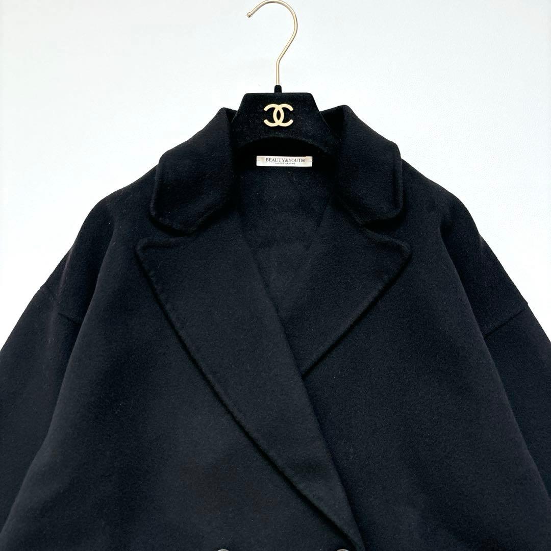 ビューティ＆ユース 2024AW リバーテーラー ミドルコート ブラック S