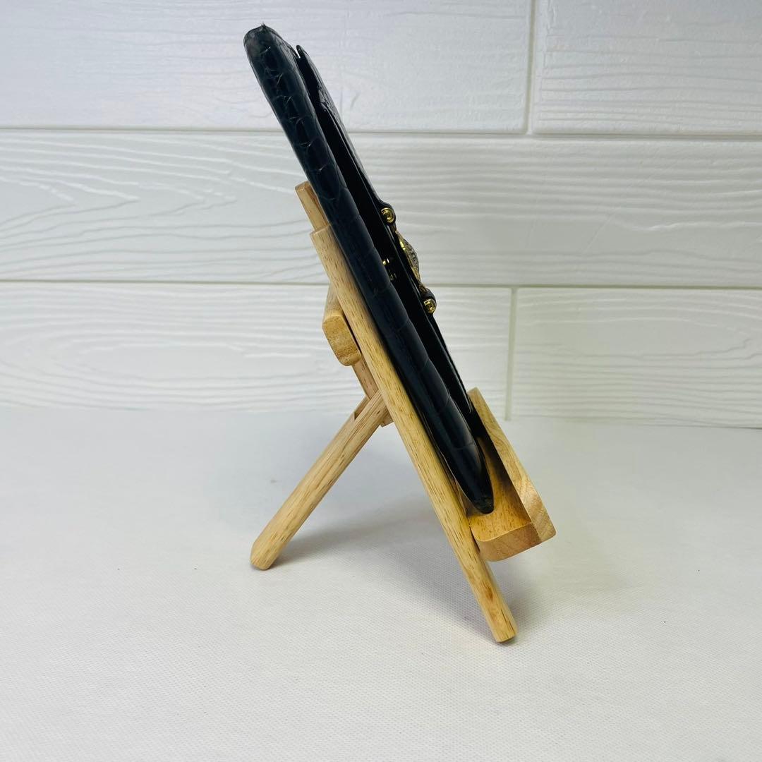 VERSACE ヴェルサーチ　クロコレザー 折り長財布　鰐　太陽ロゴ