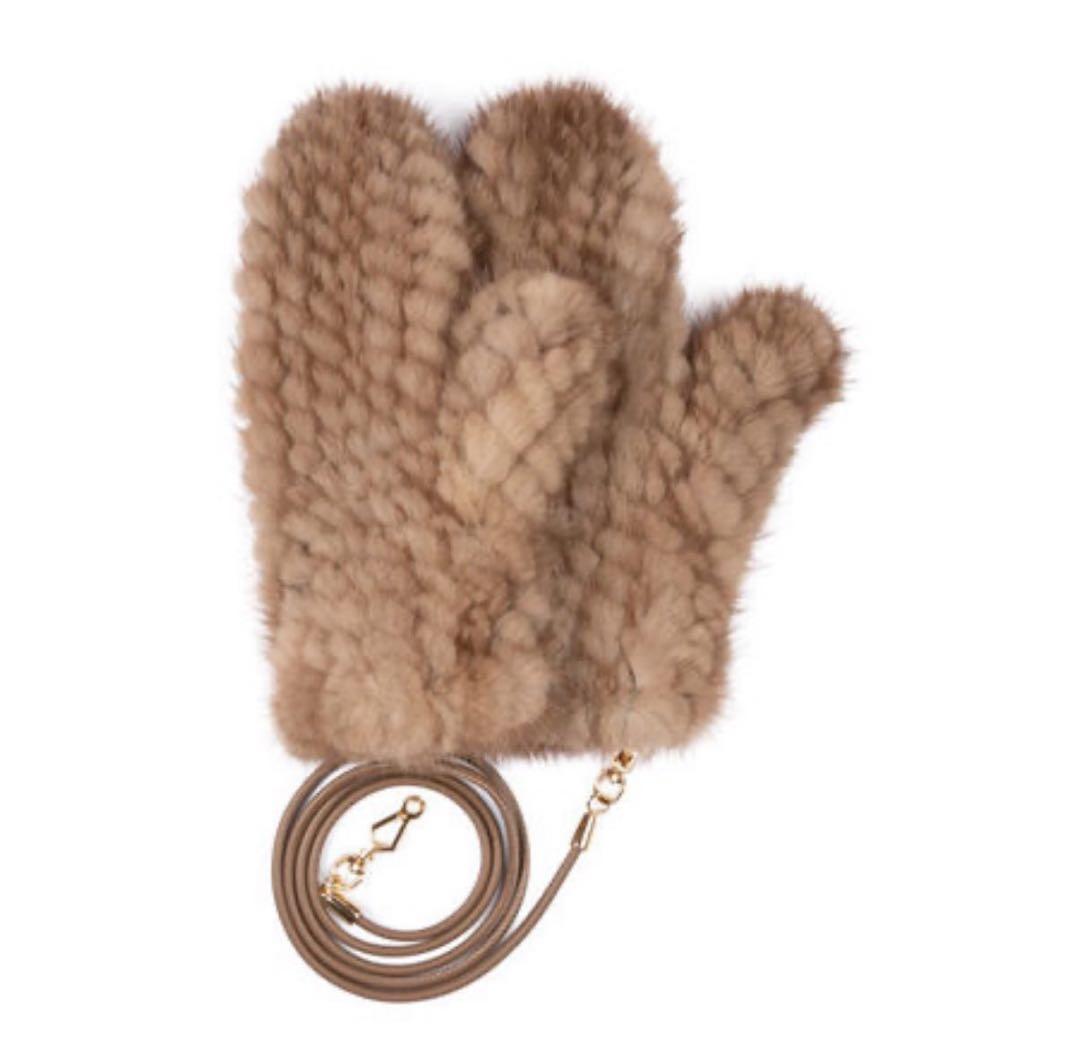 未使用マックスマーラ　ミンク　リアルファーミトン　手袋　グローブ