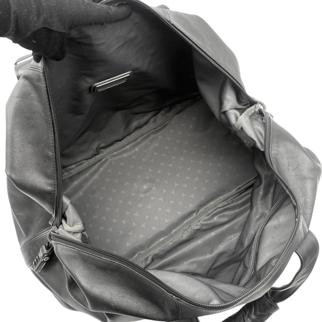 希少 TUMI ボストンバッグ オールレザー 2way ブラック 大容量 鍵付き