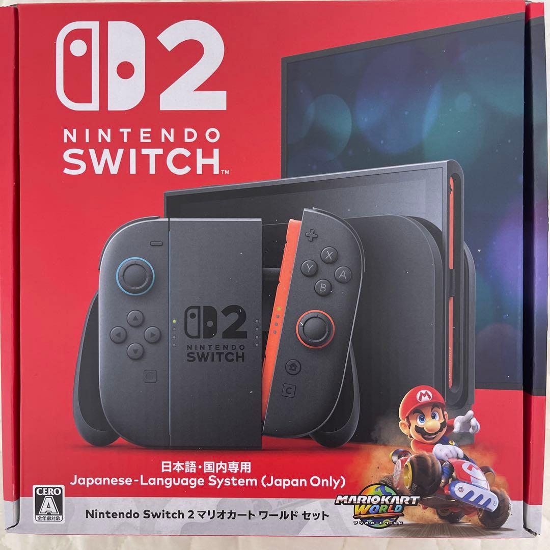 Nintendo Switch 2 マリオカートセット 物損保証三年付き