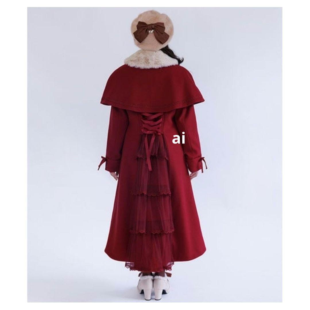 [新品]アクシーズファム ケープセットバッスルコート