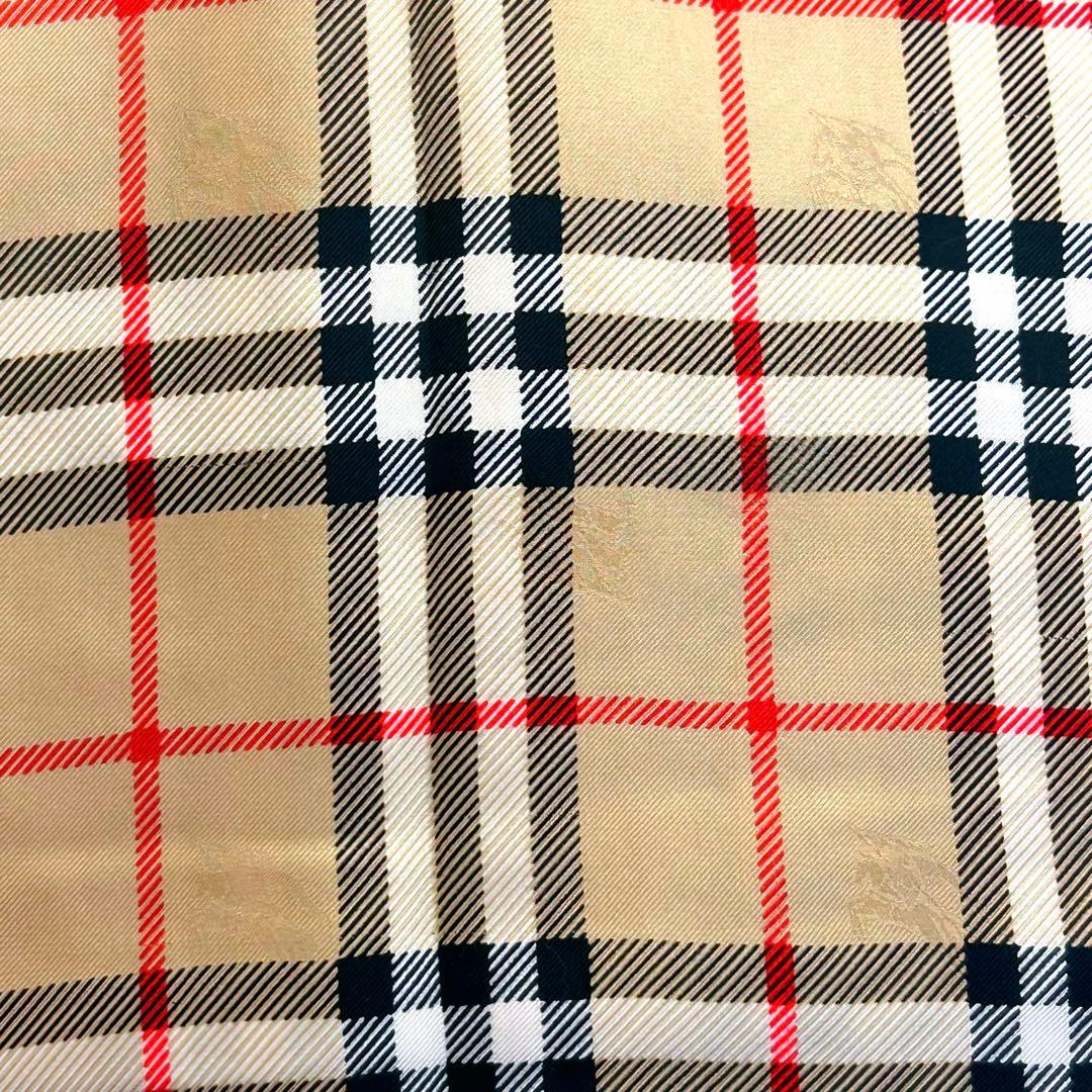 美品 バーバリーズ ノバチェック シルク スカーフ 絹 ビンテージ バーバリー