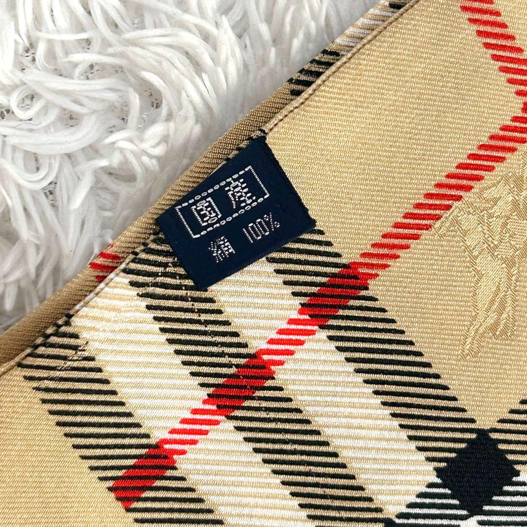 美品 バーバリーズ ノバチェック シルク スカーフ 絹 ビンテージ バーバリー