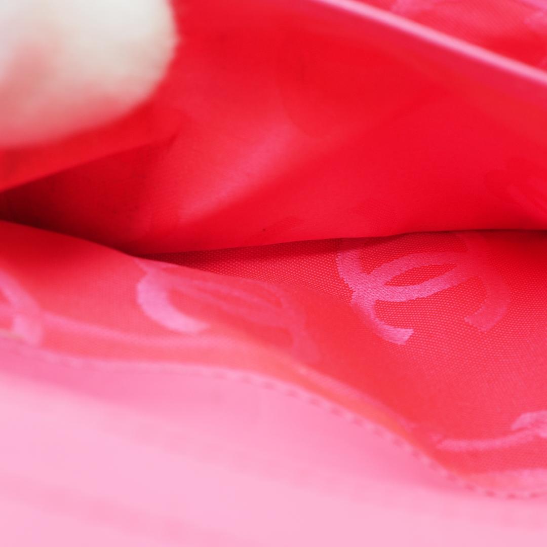 【かつ】CHANEL シャネル カンボンライン 長財布 黒×ピンク