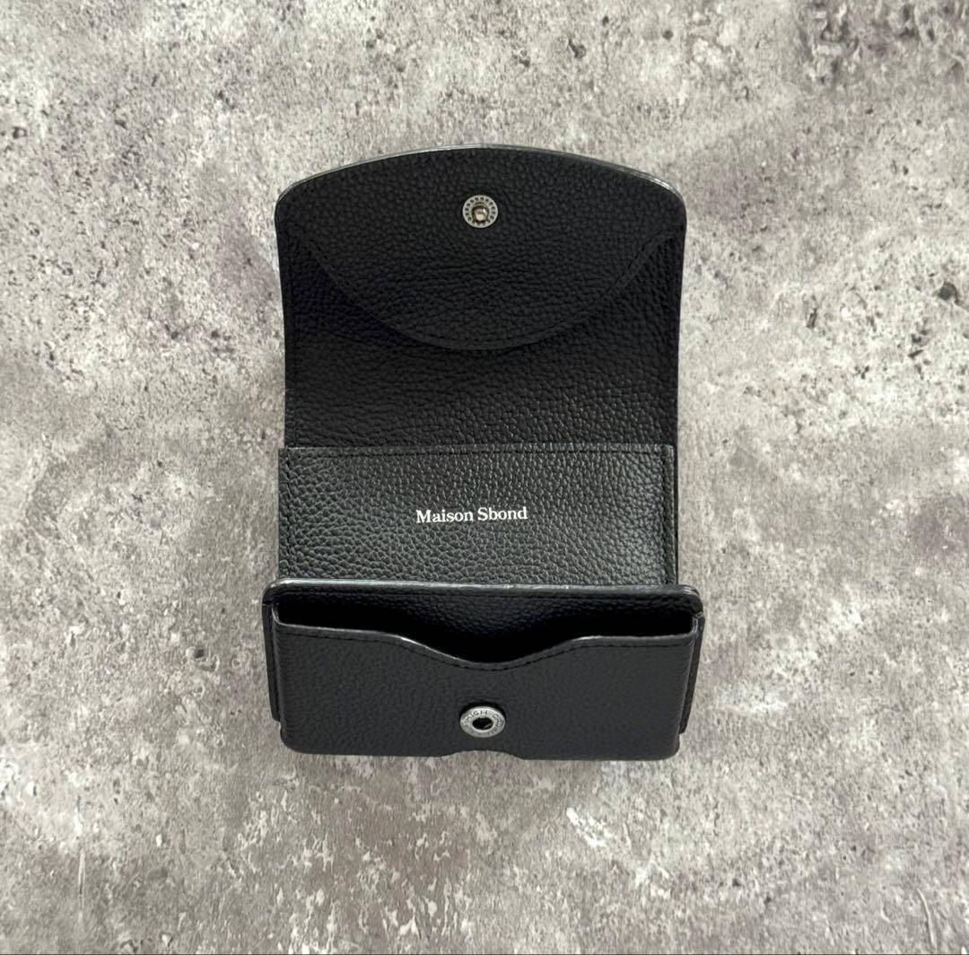 Maison Shond Amy Black 三つ折り財布