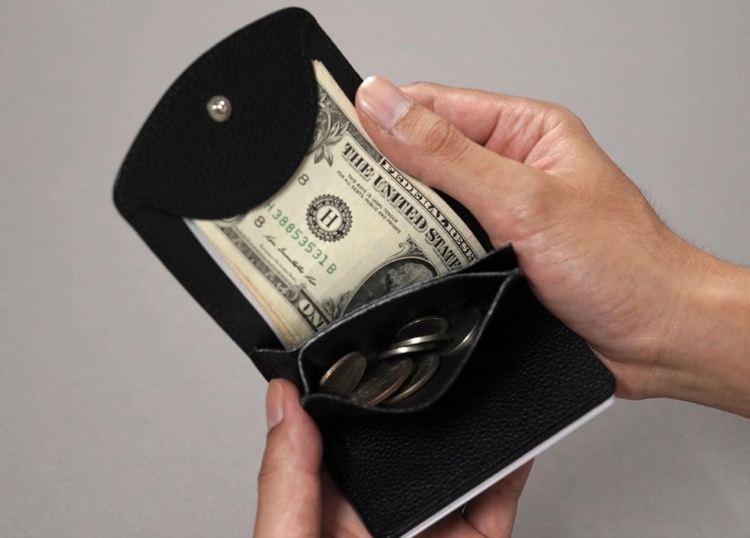 Maison Shond Amy Black 三つ折り財布