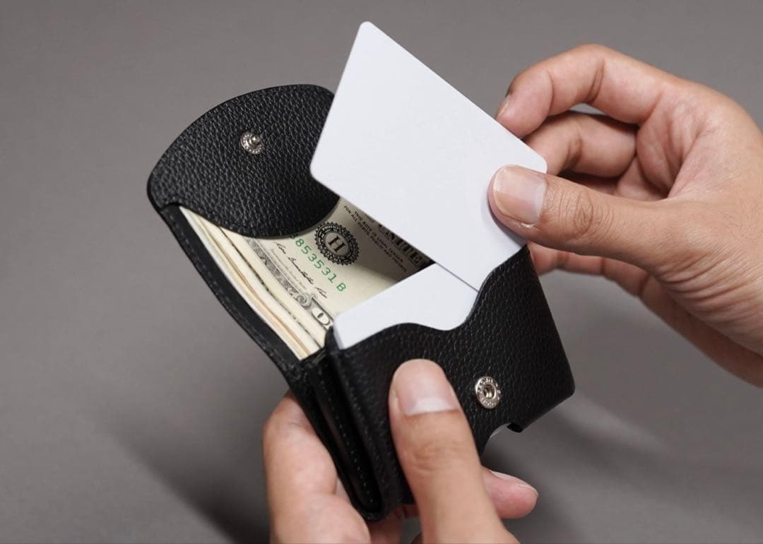 Maison Shond Amy Black 三つ折り財布