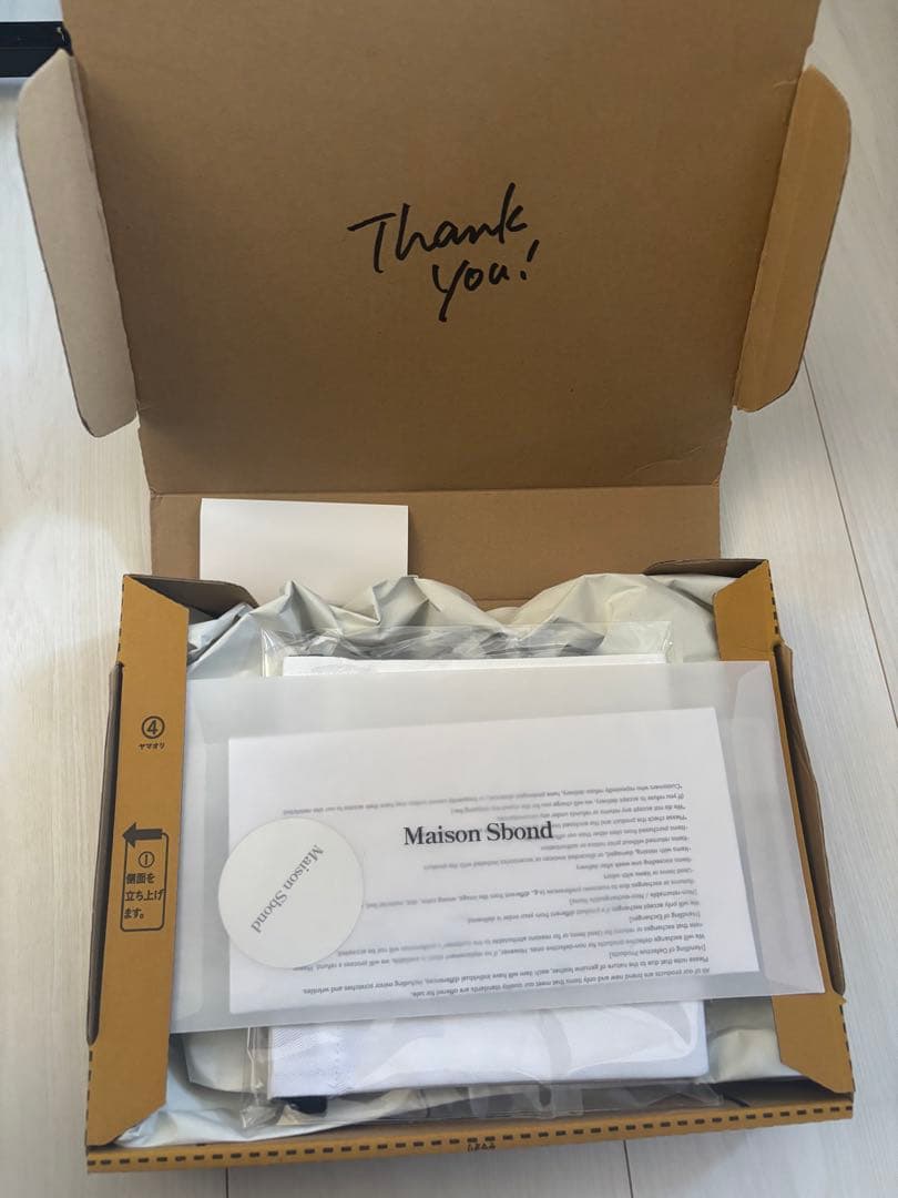 Maison Shond Amy Black 三つ折り財布