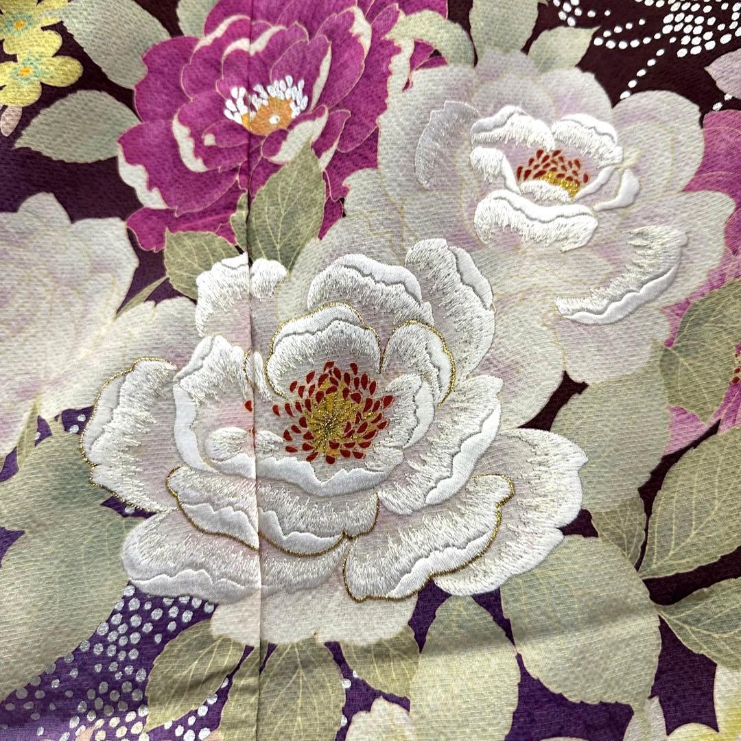 朝*雨様 正絹 振袖 仮絵羽 未仕立て品 1202